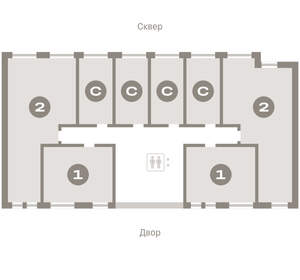 1-к квартира, вторичка, 35м2, 4/17 этаж