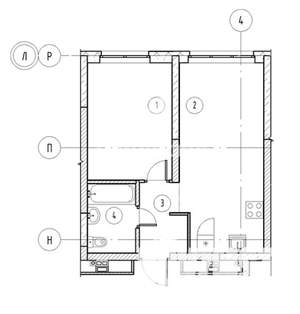 1-к квартира, строящийся дом, 41м2, 3/11 этаж