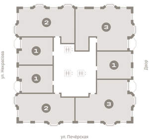 2-к квартира, вторичка, 82м2, 15/24 этаж