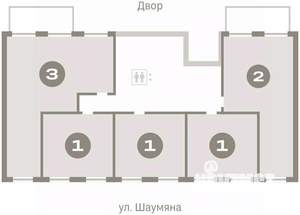 1-к квартира, вторичка, 37м2, 2/7 этаж