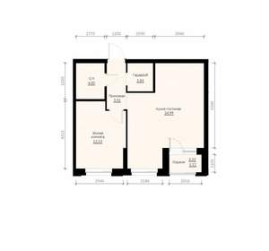 1-к квартира, вторичка, 49м2, 18/30 этаж