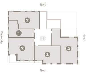 1-к квартира, вторичка, 63м2, 7/8 этаж