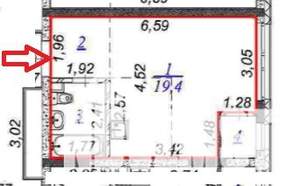 Студия квартира, вторичка, 27м2, 16/25 этаж