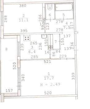 2-к квартира, вторичка, 48м2, 11/12 этаж