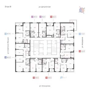 2-к квартира, вторичка, 71м2, 9/31 этаж