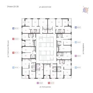 Студия квартира, вторичка, 26м2, 23/31 этаж