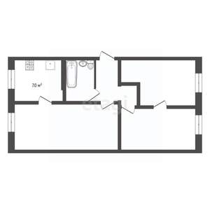 3-к квартира, вторичка, 59м2, 3/5 этаж