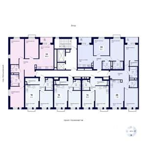 1-к квартира, вторичка, 41м2, 4/18 этаж