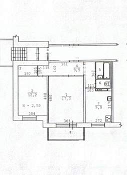 2-к квартира, вторичка, 54м2, 7/16 этаж