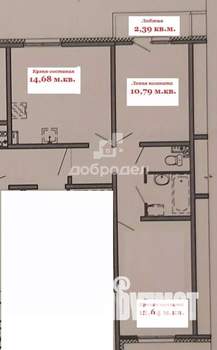 2-к квартира, вторичка, 47м2, 5/5 этаж