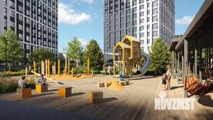 2-к квартира, строящийся дом, 57м2, 23/30 этаж