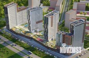 2-к квартира, строящийся дом, 58м2, 2/26 этаж