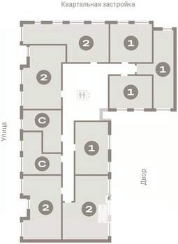 1-к квартира, вторичка, 44м2, 5/7 этаж