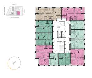 2-к квартира, вторичка, 59м2, 13/23 этаж