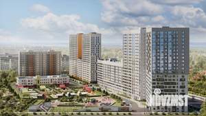 2-к квартира, строящийся дом, 55м2, 5/22 этаж