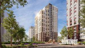 1-к квартира, строящийся дом, 37м2, 14/21 этаж