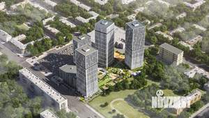 1-к квартира, строящийся дом, 46м2, 23/30 этаж