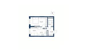 1-к квартира, вторичка, 40м2, 14/28 этаж