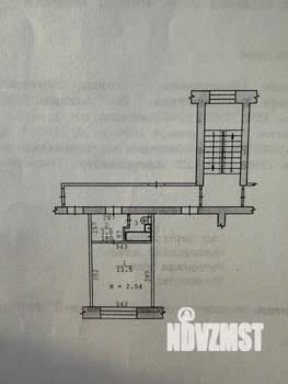 1-к квартира, вторичка, 19м2, 4/5 этаж