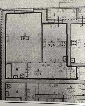 1-к квартира, вторичка, 41м2, 8/10 этаж