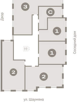 3-к квартира, вторичка, 93м2, 4/15 этаж