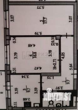 2-к квартира, вторичка, 58м2, 6/8 этаж