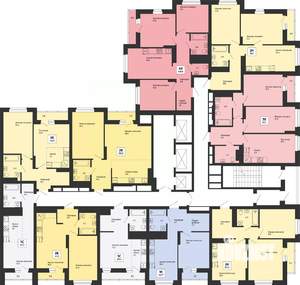 2-к квартира, строящийся дом, 46м2, 17/25 этаж