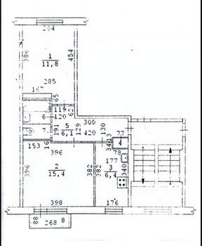 2-к квартира, вторичка, 44м2, 2/5 этаж