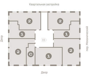 1-к квартира, вторичка, 44м2, 6/8 этаж