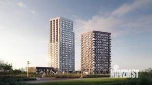 2-к квартира, строящийся дом, 37м2, 15/25 этаж