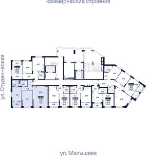 2-к квартира, вторичка, 70м2, 2/31 этаж