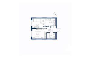 1-к квартира, вторичка, 40м2, 10/28 этаж