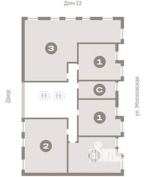 1-к квартира, вторичка, 57м2, 10/16 этаж