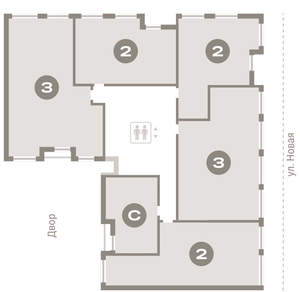 2-к квартира, вторичка, 78м2, 9/9 этаж