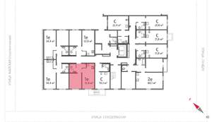 1-к квартира, вторичка, 33м2, 1/8 этаж