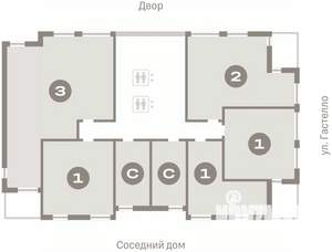 3-к квартира, вторичка, 107м2, 11/16 этаж