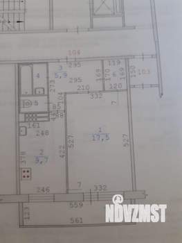 1-к квартира, вторичка, 46м2, 16/16 этаж
