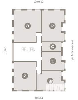 1-к квартира, вторичка, 57м2, 11/16 этаж
