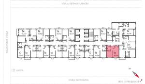 1-к квартира, вторичка, 35м2, 4/24 этаж