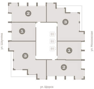2-к квартира, вторичка, 72м2, 23/24 этаж