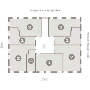 1-к квартира, вторичка, 44м2, 6/8 этаж