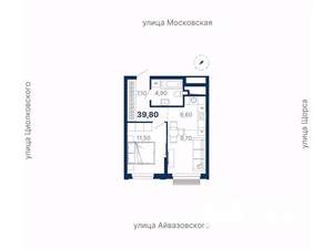 1-к квартира, вторичка, 40м2, 24/30 этаж