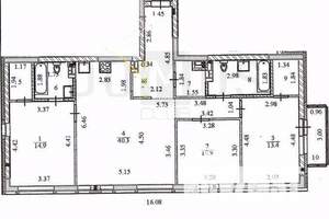 3-к квартира, вторичка, 96м2, 8/23 этаж