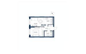 1-к квартира, вторичка, 40м2, 2/28 этаж