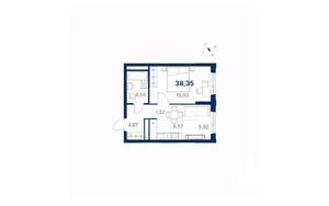 1-к квартира, вторичка, 38м2, 4/28 этаж