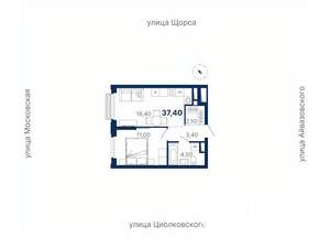 1-к квартира, вторичка, 37м2, 25/33 этаж