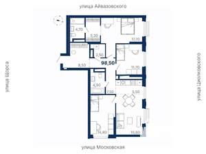 3-к квартира, вторичка, 99м2, 7/29 этаж