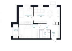 2-к квартира, вторичка, 60м2, 7/25 этаж