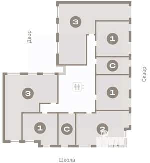 1-к квартира, вторичка, 38м2, 7/9 этаж