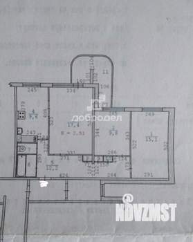3-к квартира, вторичка, 69м2, 8/16 этаж